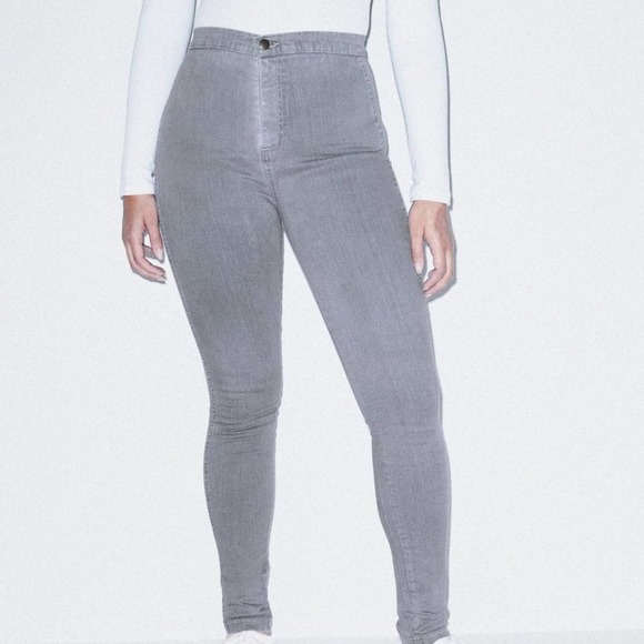 NWOT American Apparel Gray Denim The Easy Jean - Picture 1 of 14